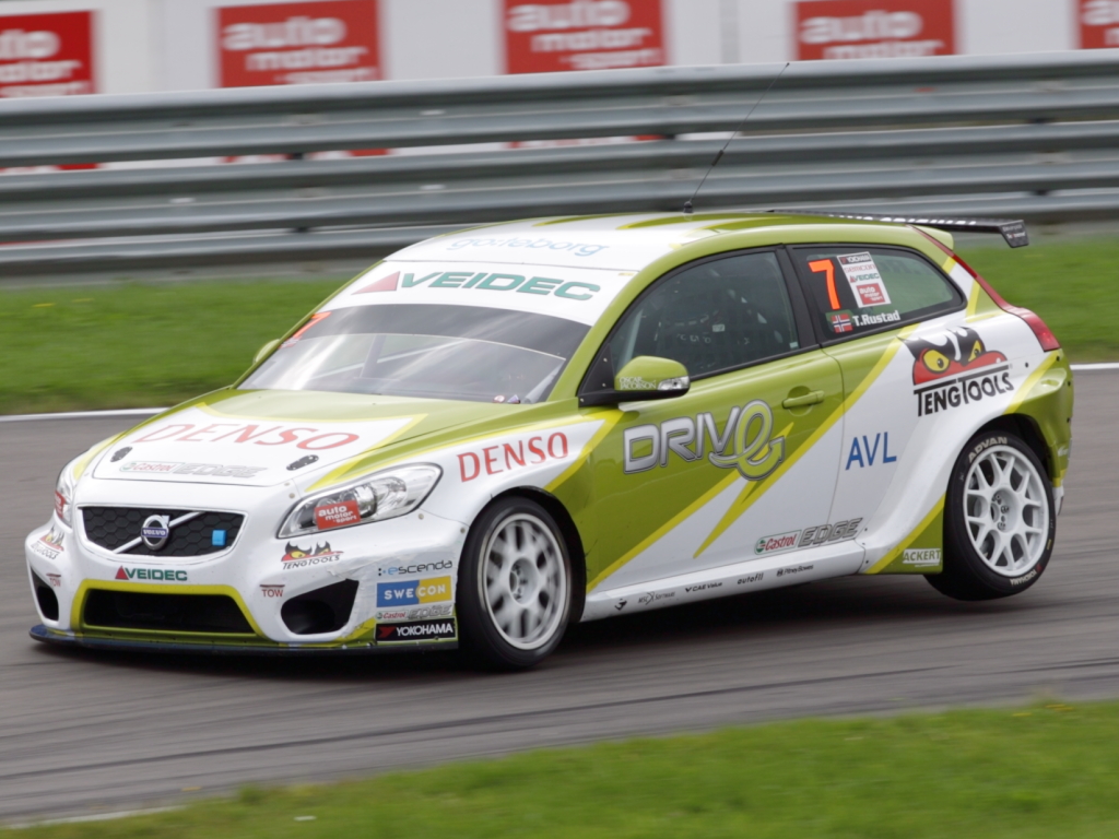 Tommy Rustad i sin Volvo C30
(Foto: Motorsporten.dk)